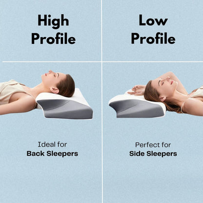 Wake Up Without Neck or Back Pain with the Evina Contour Relief Pillow