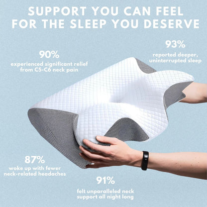 Wake Up Without Neck or Back Pain with the Evina Contour Relief Pillow