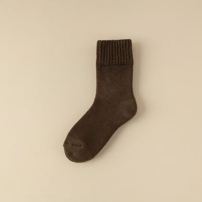 Women's Solid Mid-calf Socks