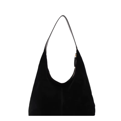 Suede Crescent Bag