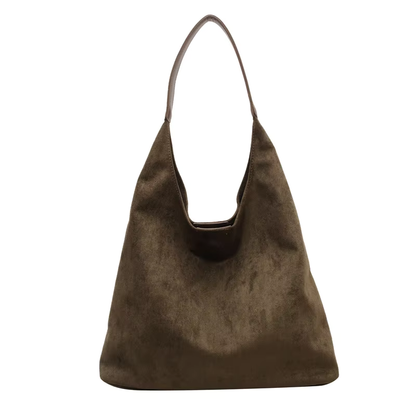 Suede Crescent Bag