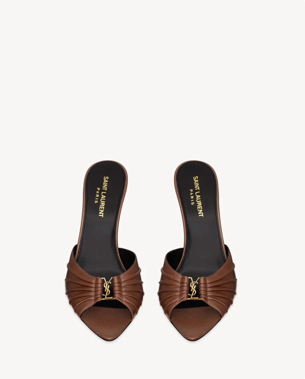 Mules in Smooth Leather