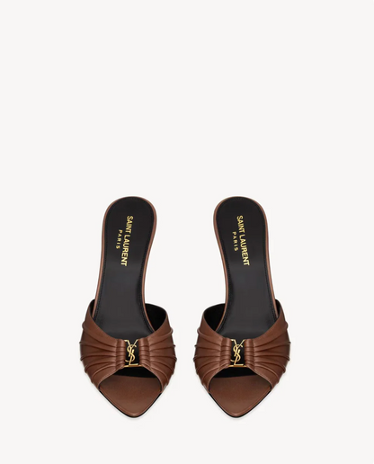 Mules in Smooth Leather