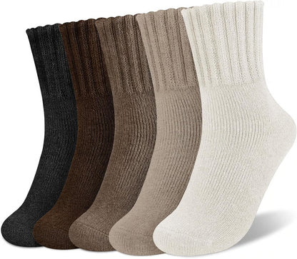 Women's Solid Mid-calf Socks
